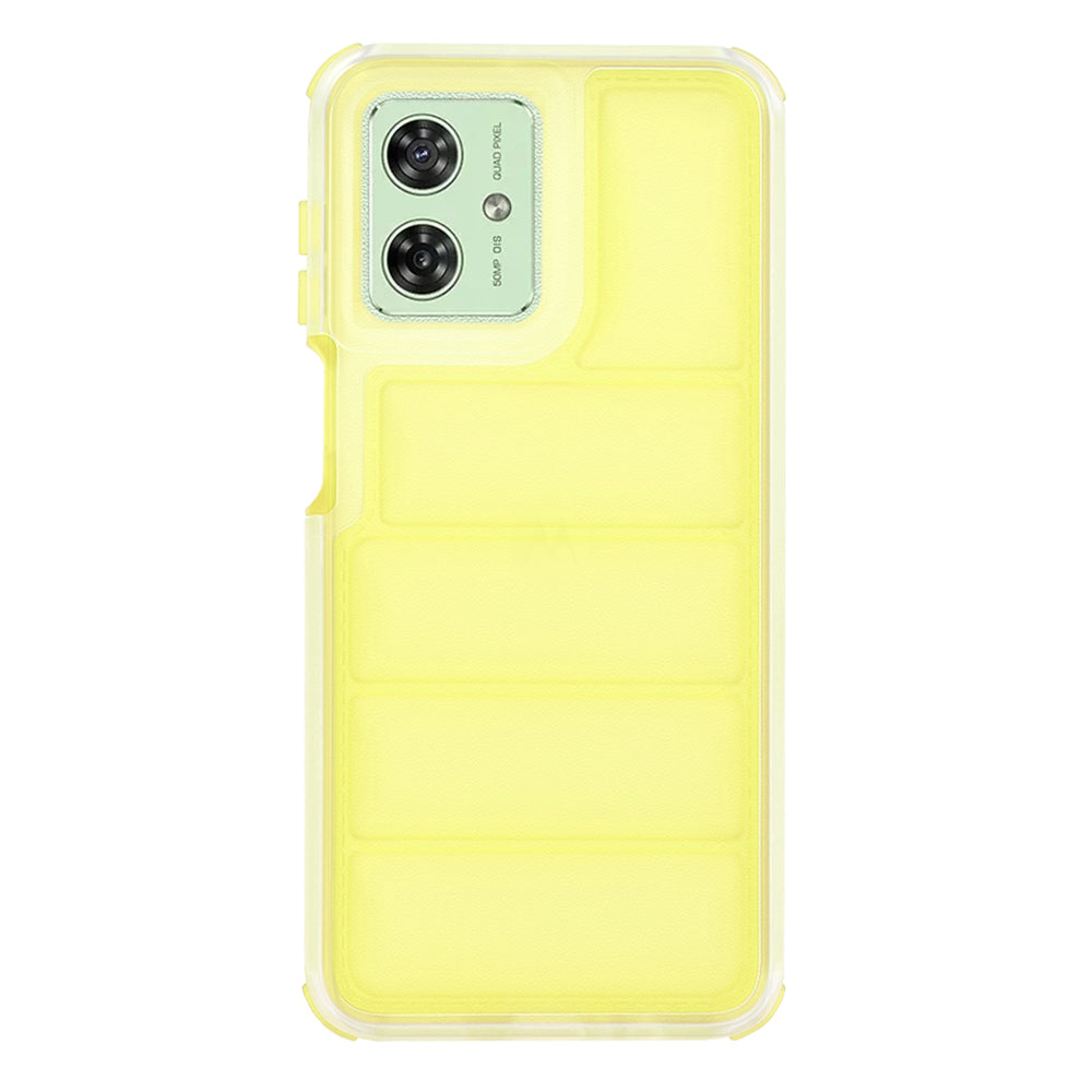 Funda para Motorola Moto G54, Techsuit, Wave Shield, Amarilla