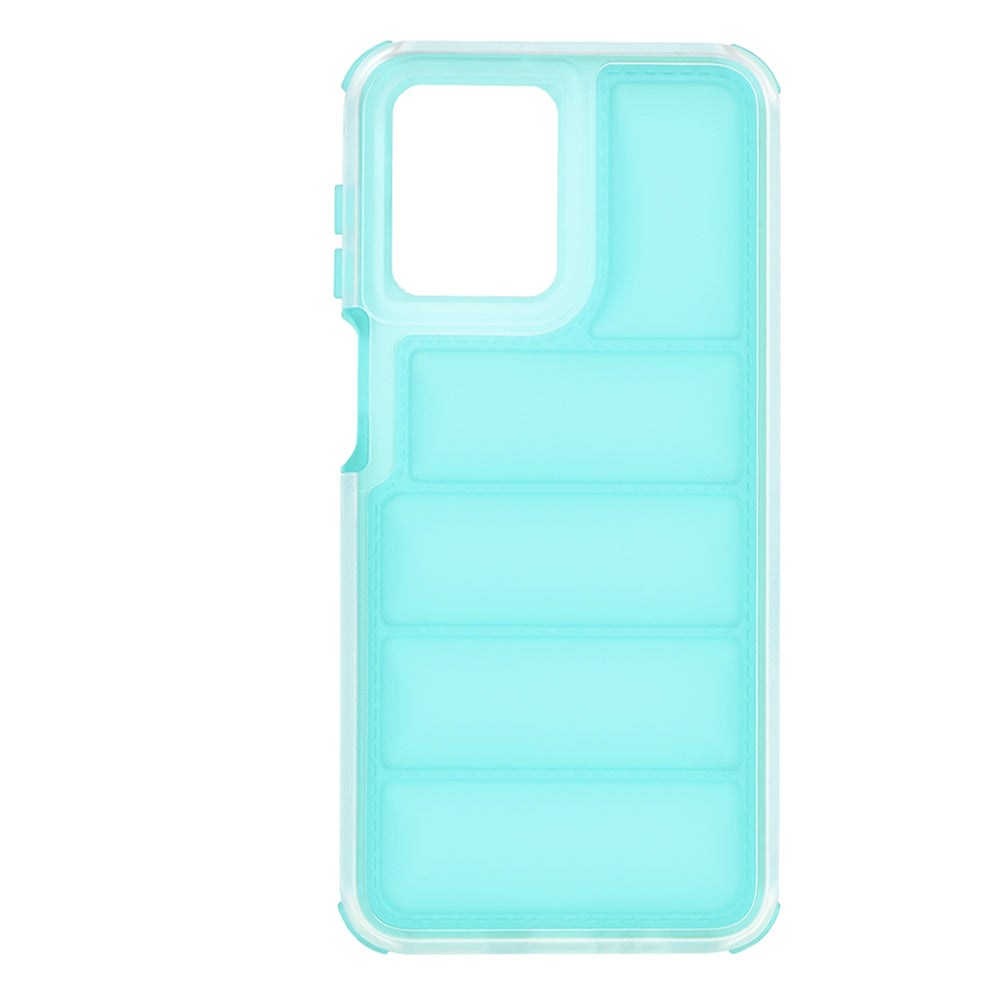 Funda para Motorola Moto G54, Techsuit, Wave Shield, Turquesa