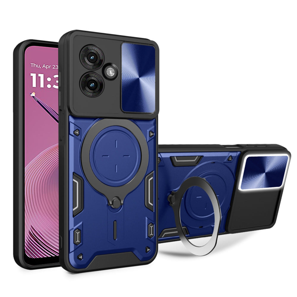 Funda para Motorola Moto G55, Techsuit, CamGuard Pro, Azul