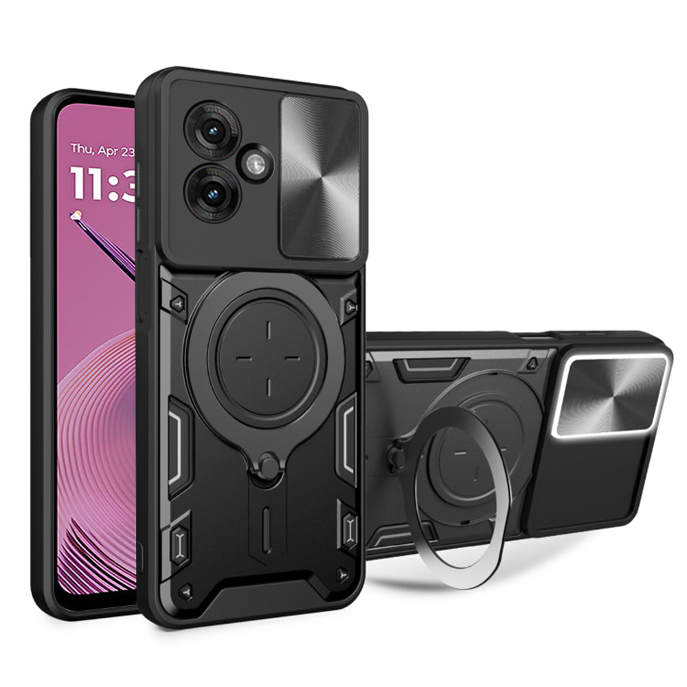 Funda para Motorola Moto G55, Techsuit, CamGuard Pro, Negra