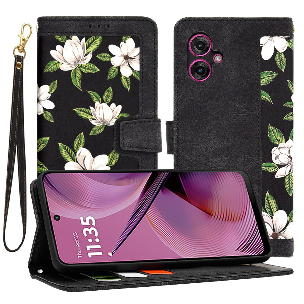 Funda para Motorola Moto G55, Techsuit, FlipCraft, Negra