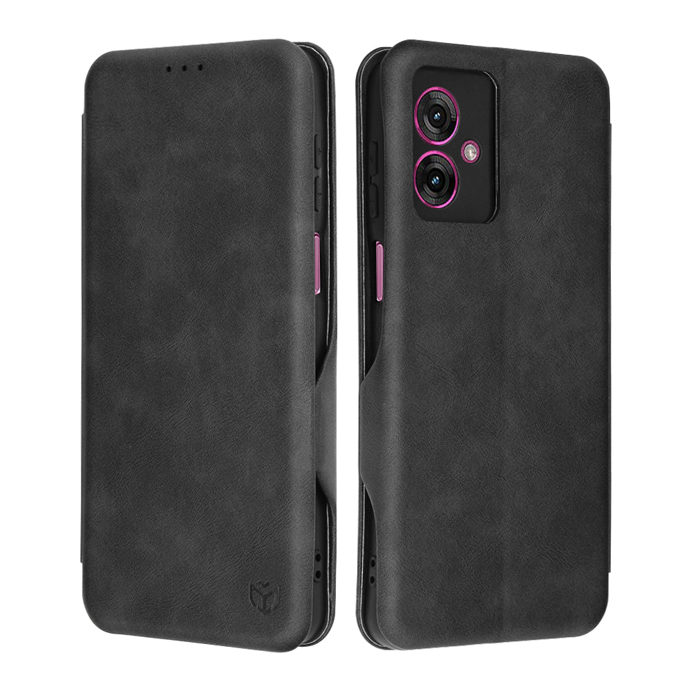 Funda para Motorola Moto G55, Techsuit, Safe Wallet Plus, Negra