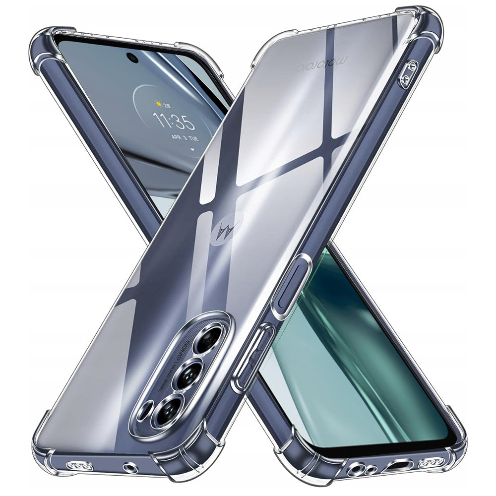 Funda para Motorola Moto G62 5G, Techsuit, Antigolpes Transparente, Transparente