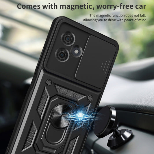 Funda para Motorola Moto G64 / G54 Power Edition, Techsuit, CamShield, Negra