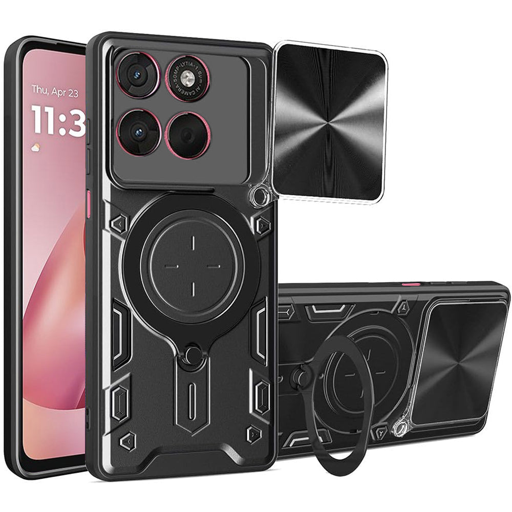 Funda para Motorola Moto G67 Power / G57 Power, Techsuit, CamGuard Pro, Negra