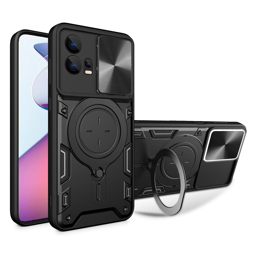 Funda para Motorola Moto G72, Techsuit, CamGuard Pro, Negra