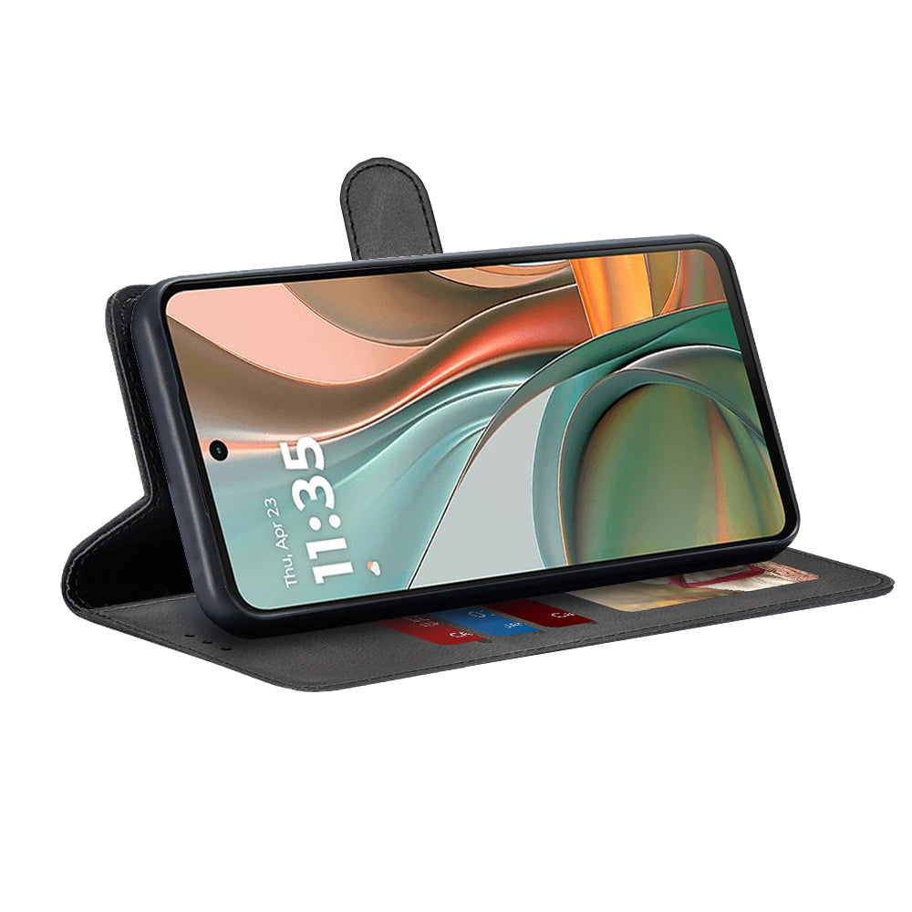 Funda para Motorola Moto G75, Techsuit, Diary Book, Negra