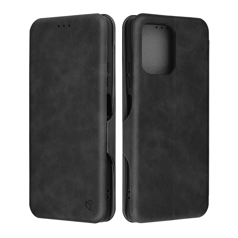 Funda para Motorola Moto G75, Techsuit, Safe Wallet Plus, Negra