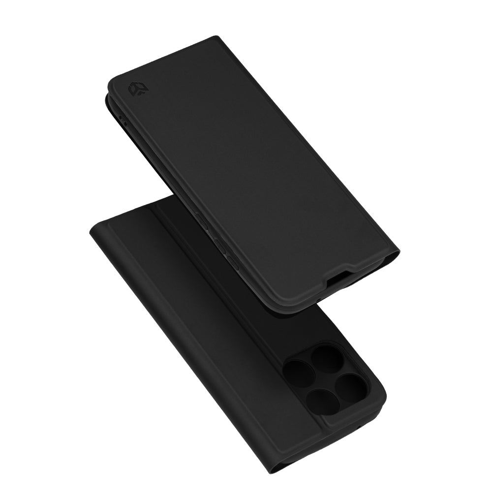 Funda para Motorola Moto G77 / G67, Techsuit, Magskin Book, Negra