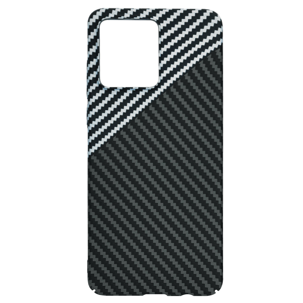 Funda para Motorola Moto G84, Techsuit, Carbonite FiberShell, Negra Gris