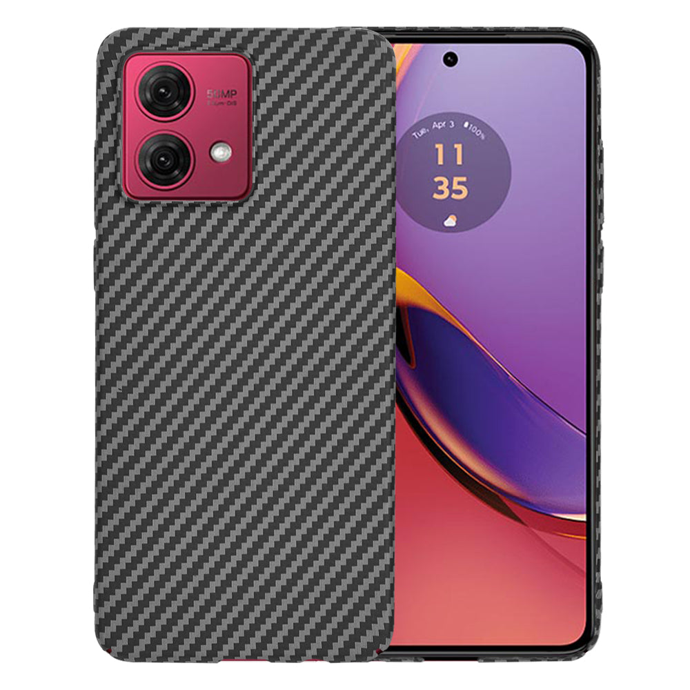 Funda para Motorola Moto G84, Techsuit, Carbonite FiberShell, Negra