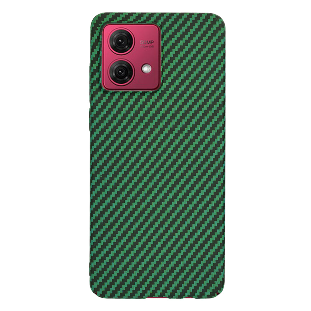 Funda para Motorola Moto G84, Techsuit, Carbonite FiberShell, Verde