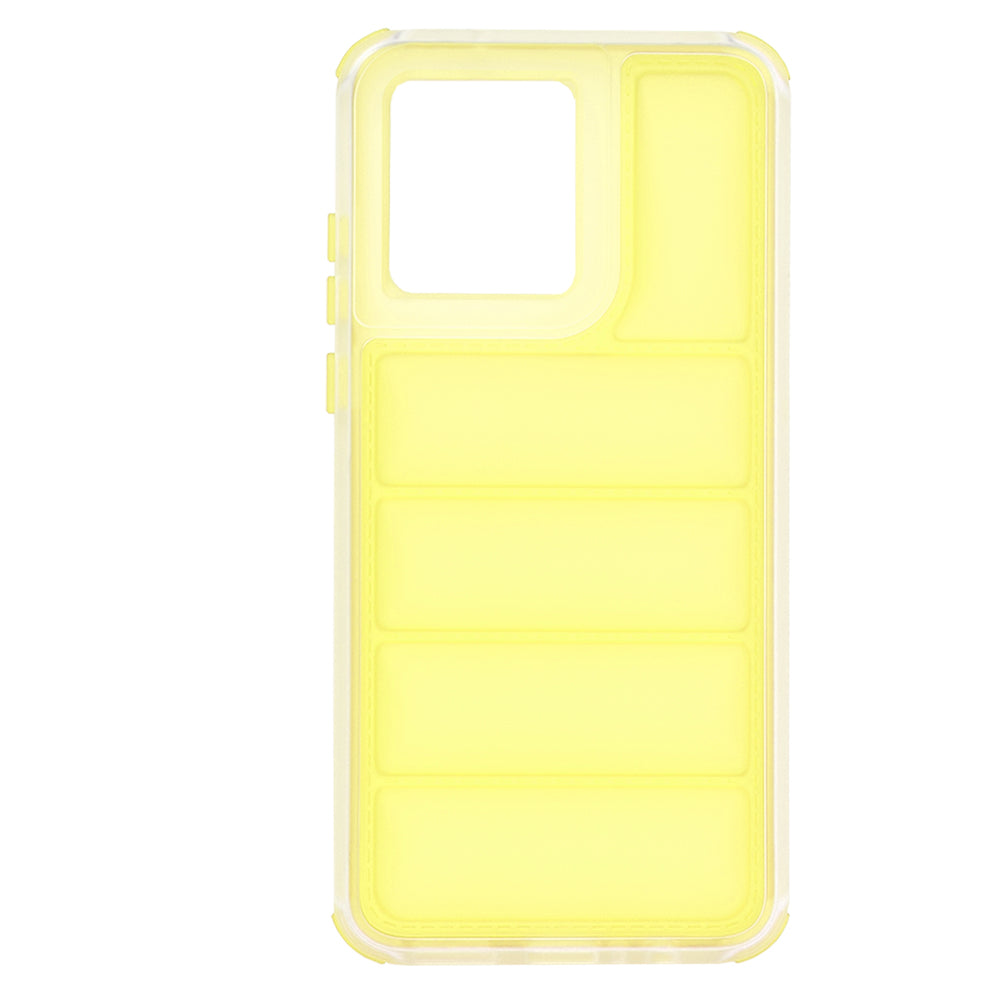 Funda para Motorola Moto G84, Techsuit, Wave Shield, Amarilla