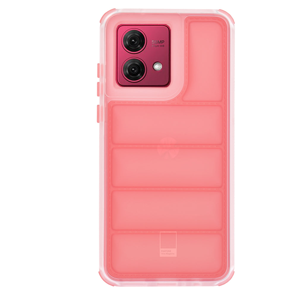 Funda para Motorola Moto G84, Techsuit, Wave Shield, Roja