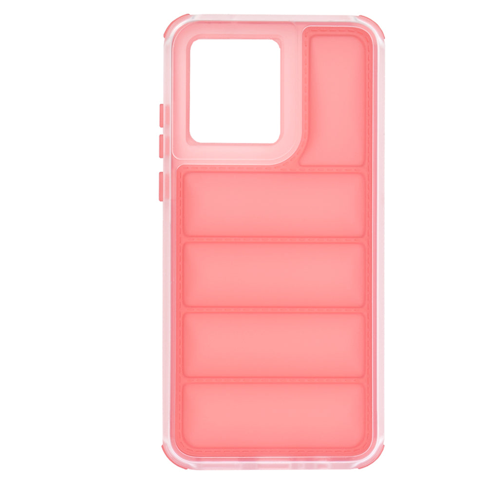 Funda para Motorola Moto G84, Techsuit, Wave Shield, Roja