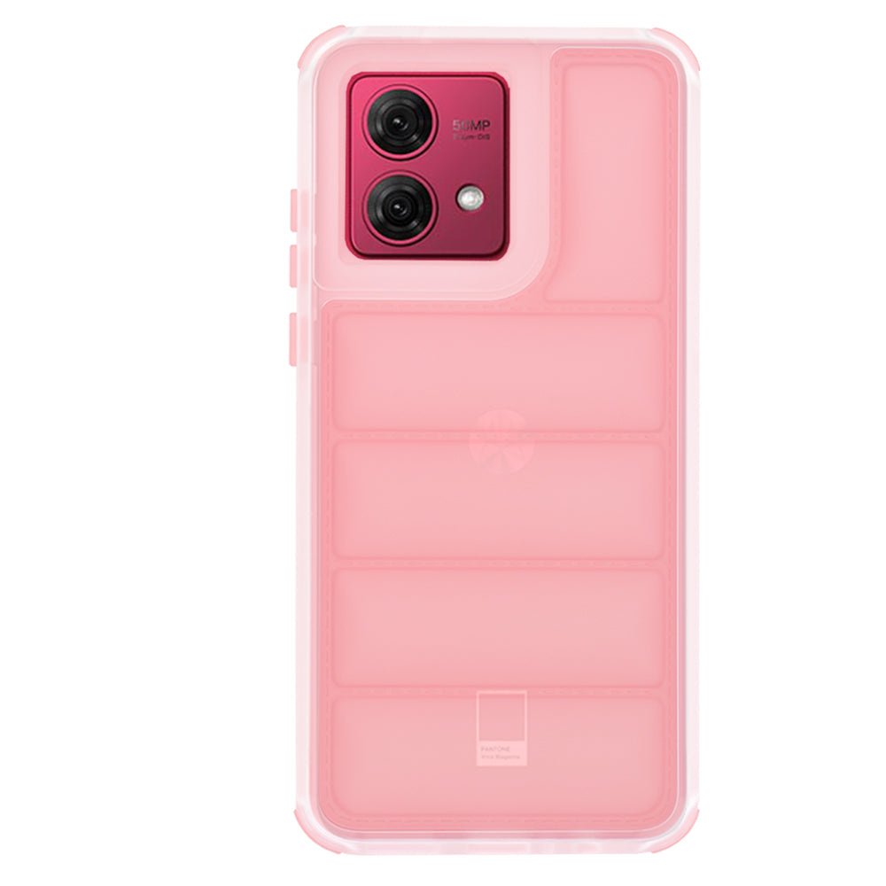 Funda para Motorola Moto G84, Techsuit, Wave Shield, Rosa