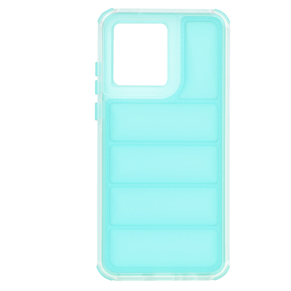 Funda para Motorola Moto G84, Techsuit, Wave Shield, Turquesa