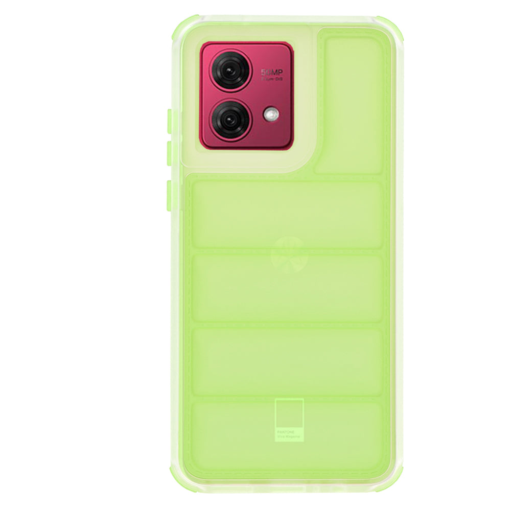 Funda para Motorola Moto G84, Techsuit, Wave Shield, Verde