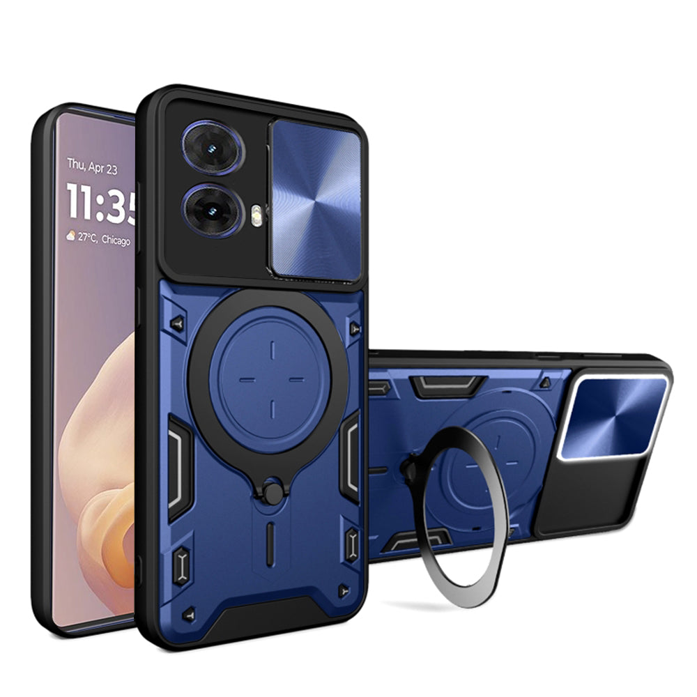 Funda para Motorola Moto G85, Techsuit, CamGuard Pro, Azul