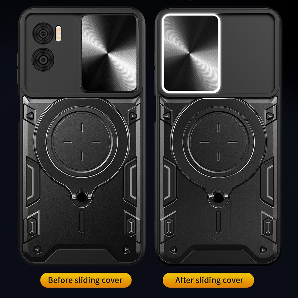 Funda para Motorola Moto G85, Techsuit, CamGuard Pro, Negra