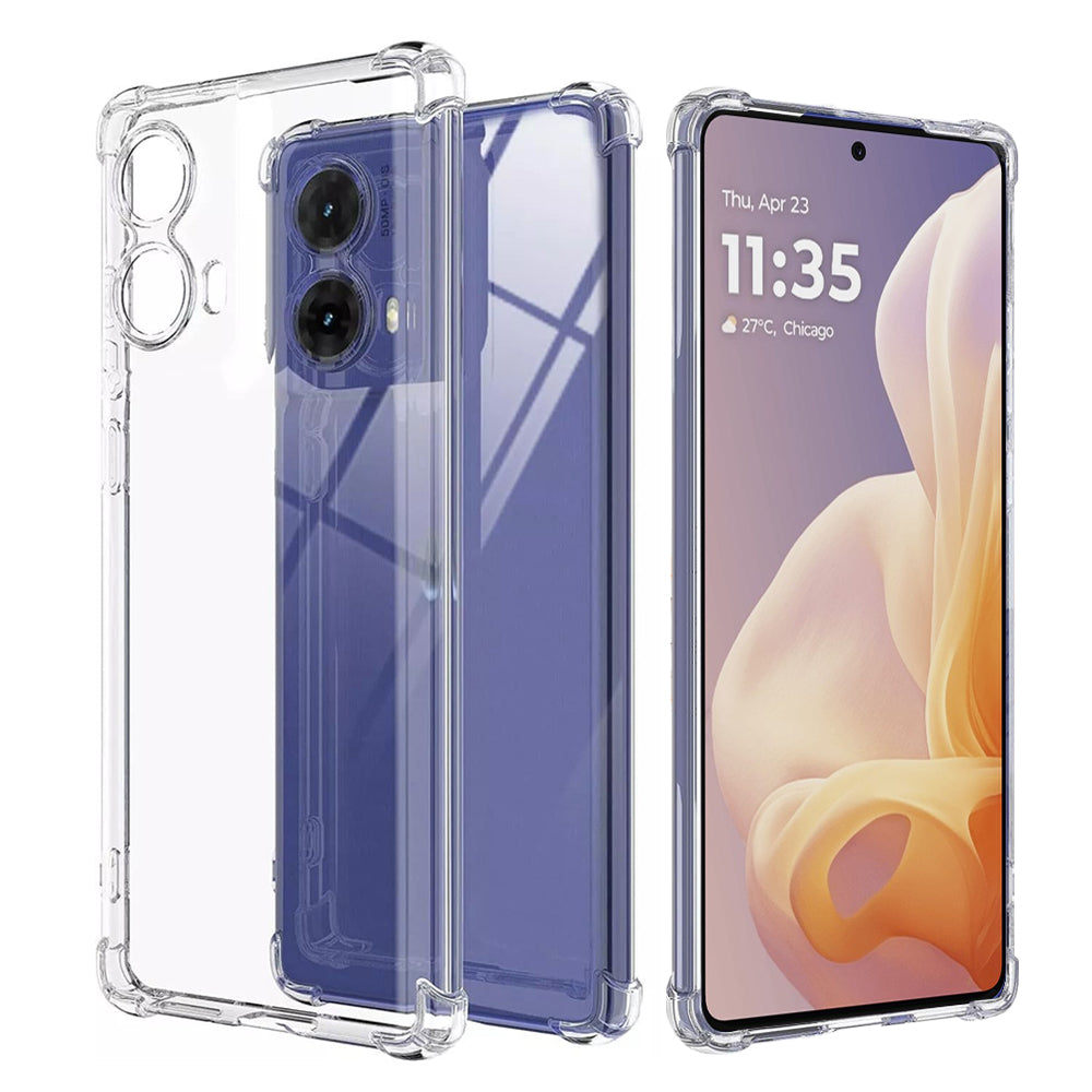 Funda para Motorola Moto G85, Techsuit, Antigolpes Transparente, Transparente