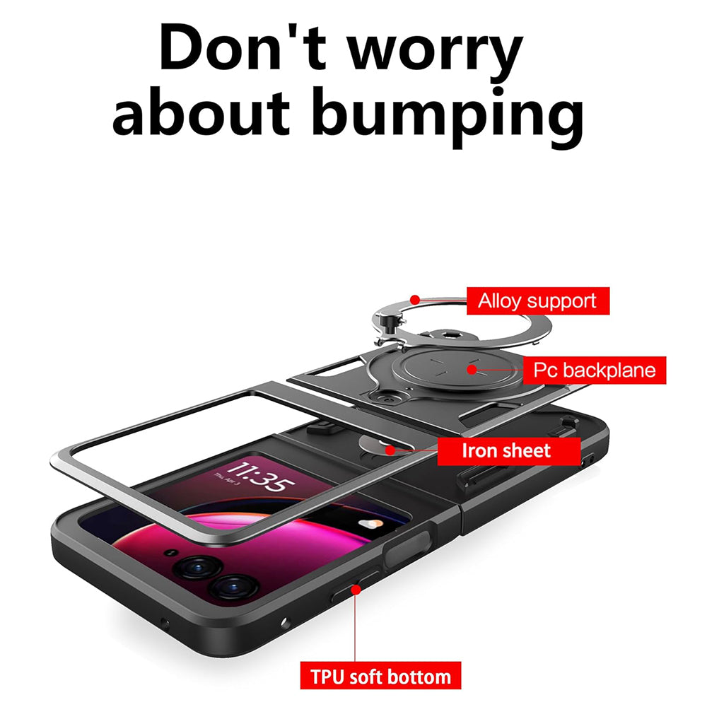 Funda para Motorola Razr 50 Ultra, Techsuit, CamGuard Pro, Negra