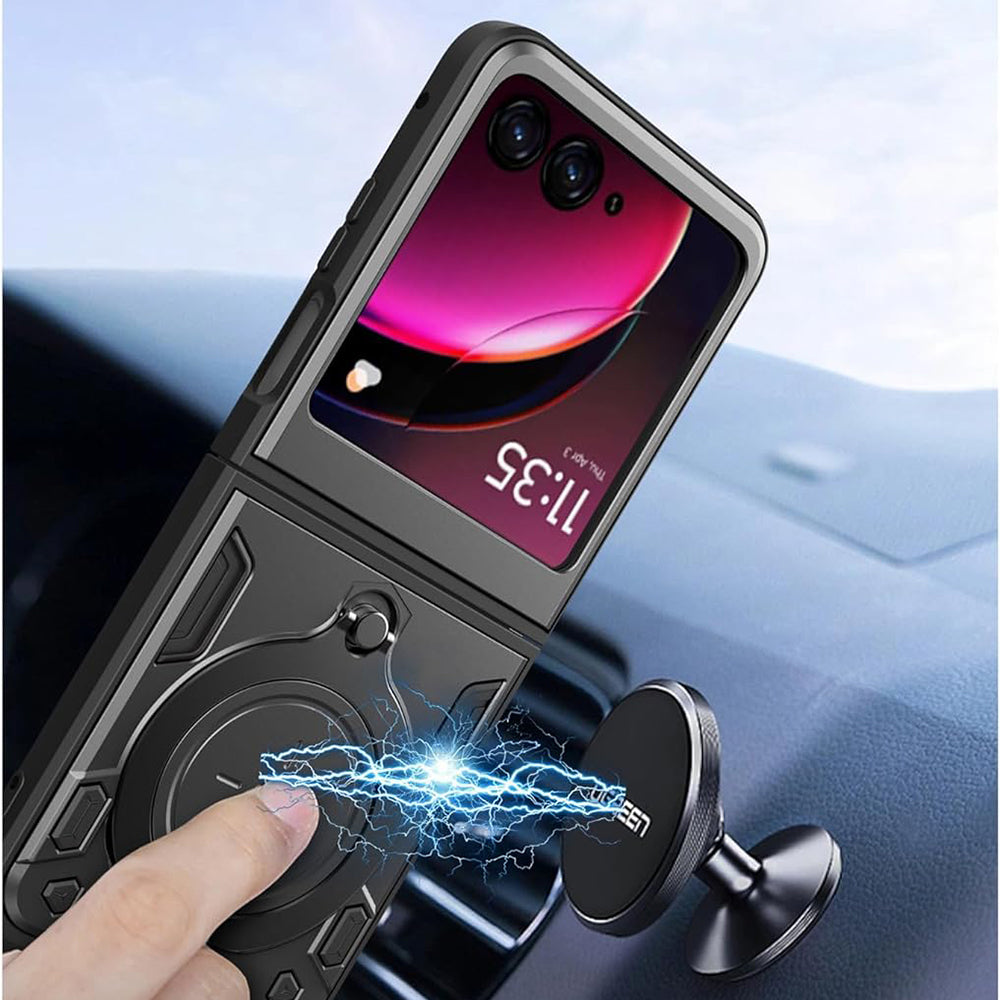 Funda para Motorola Razr 50 Ultra, Techsuit, CamGuard Pro, Negra
