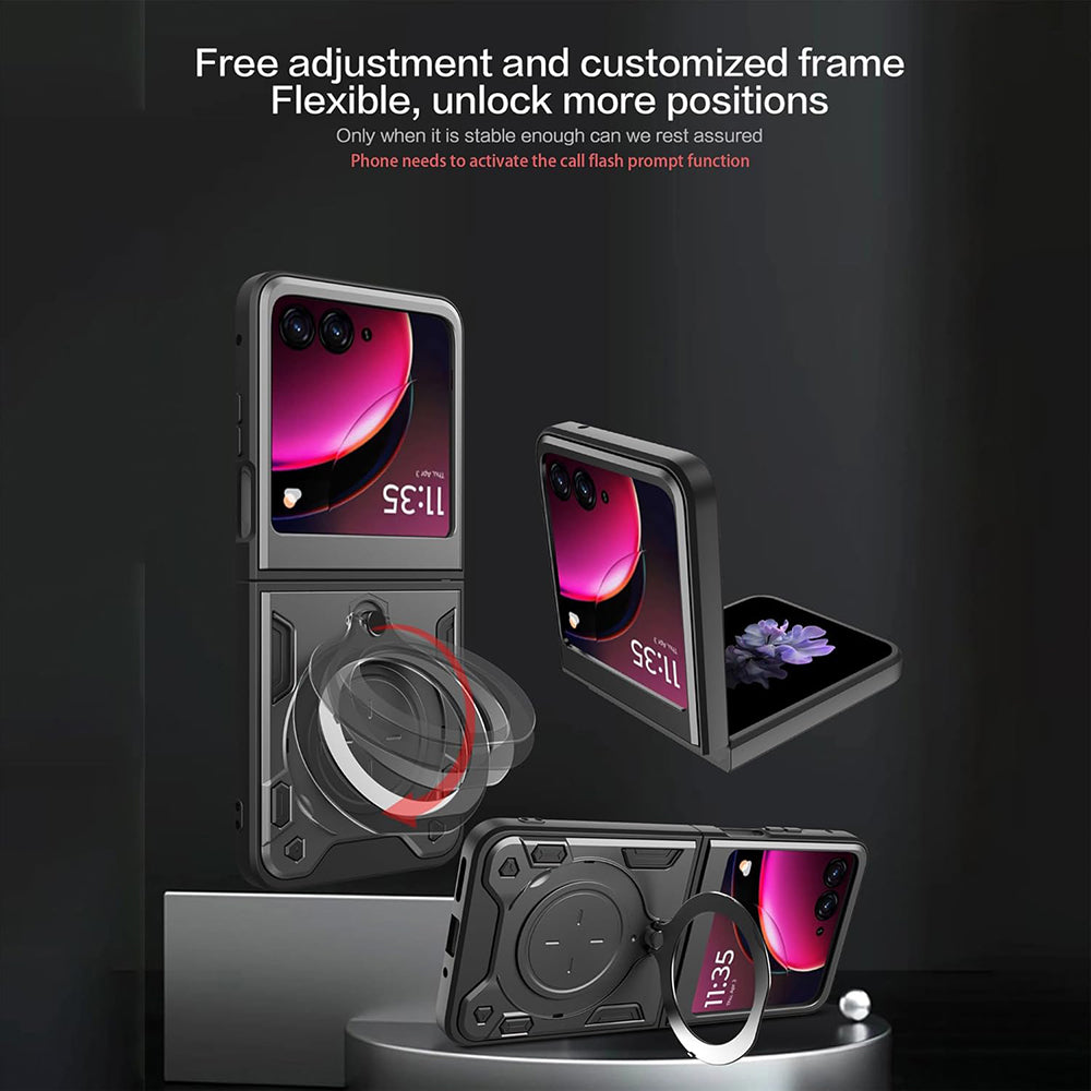 Funda para Motorola Razr 50 Ultra, Techsuit, CamGuard Pro, Negra