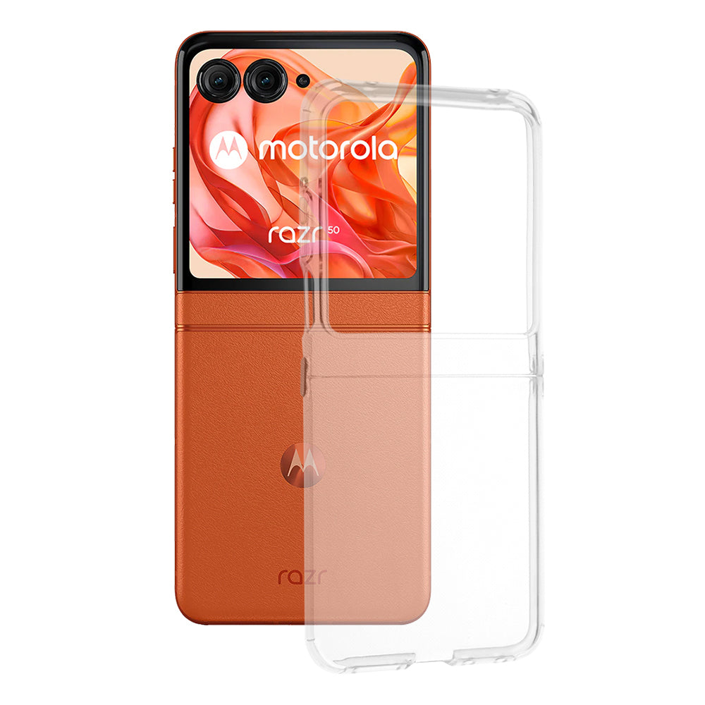 Funda para Motorola Razr 60 / Razr 50, Techsuit, Clara, Transparente