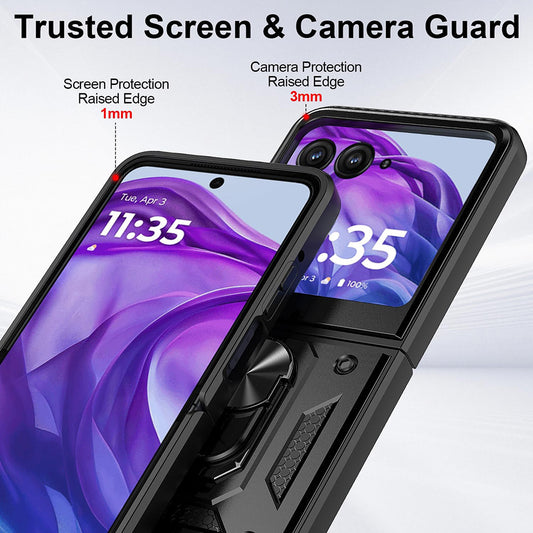 Funda para Motorola Razr 60 Ultra, Techsuit, CamShield, Negra