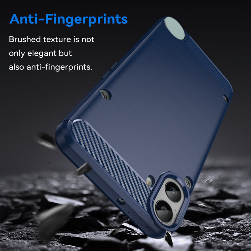 Funda para Nothing CMF Phone 1, Techsuit, Carbono, Azul
