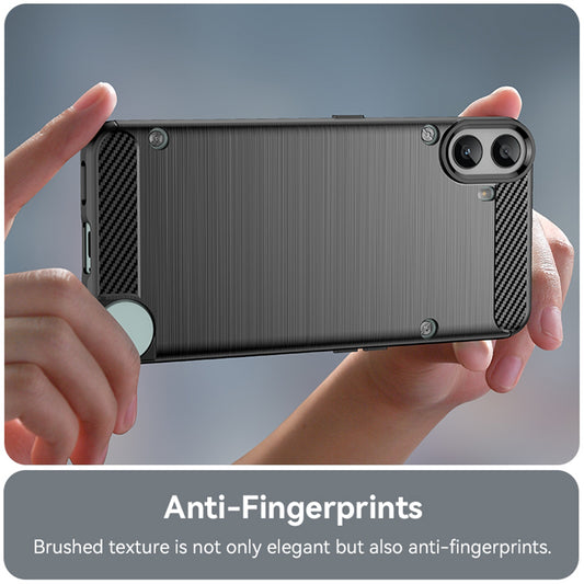 Funda para Nothing CMF Phone 1, Techsuit, Carbono, Negra