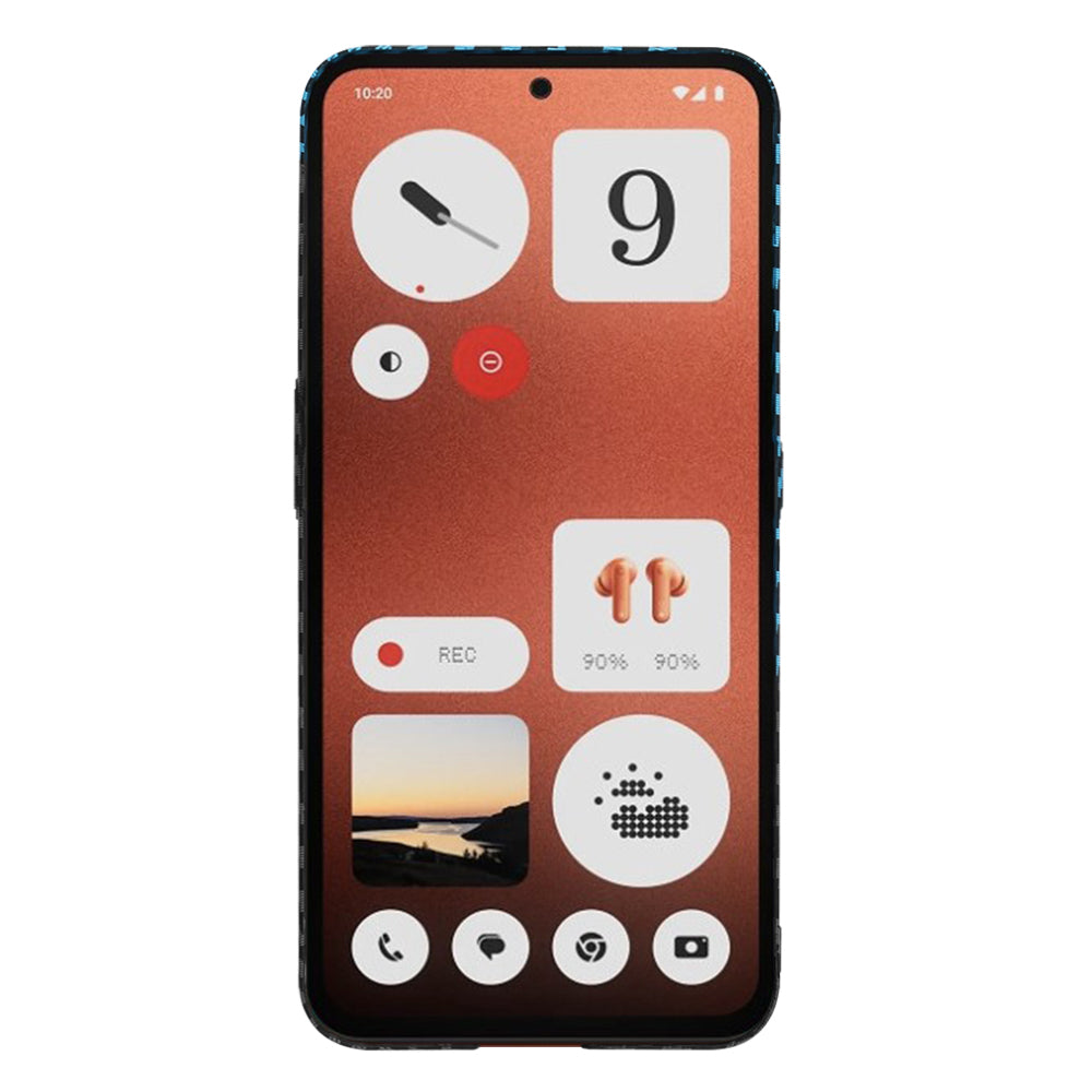 Funda para Nothing CMF Phone 1, Techsuit, Carbonite FiberShell, Negra Bleu