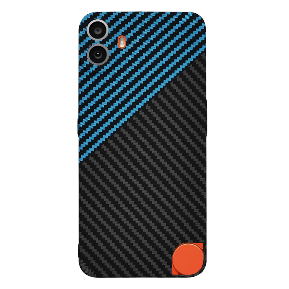 Funda para Nothing CMF Phone 1, Techsuit, Carbonite FiberShell, Negra Bleu