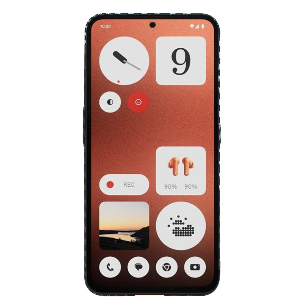 Funda para Nothing CMF Phone 1, Techsuit, Carbonite FiberShell, Negra Gris