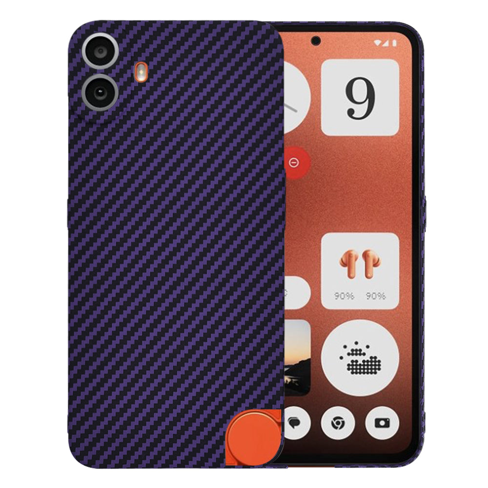 Funda para Nothing CMF Phone 1, Techsuit, Carbonite FiberShell, Morado