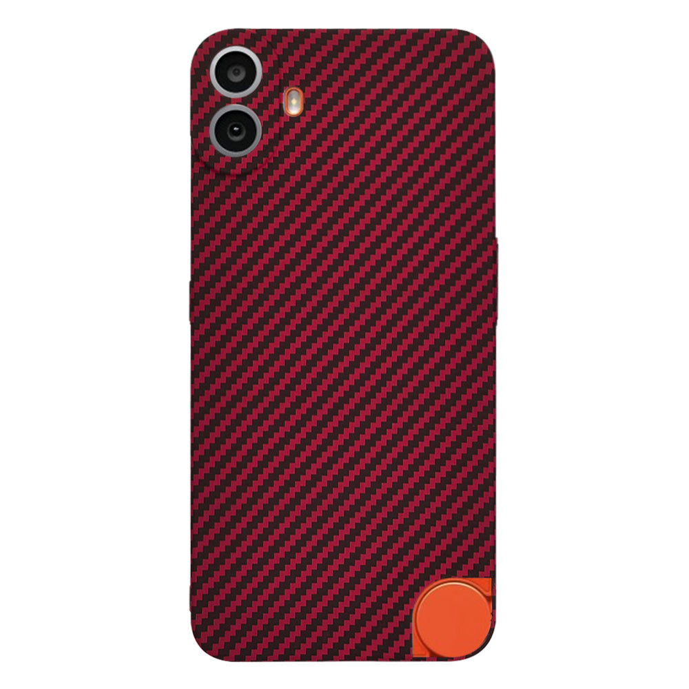 Funda para Nothing CMF Phone 1, Techsuit, Carbonite FiberShell, Roja