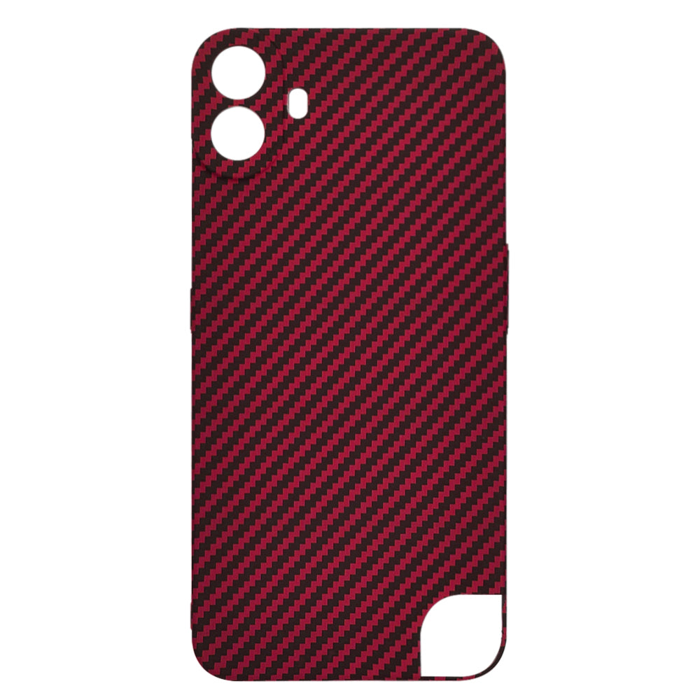 Funda para Nothing CMF Phone 1, Techsuit, Carbonite FiberShell, Roja
