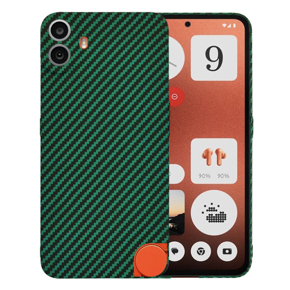 Funda para Nothing CMF Phone 1, Techsuit, Carbonite FiberShell, Verde