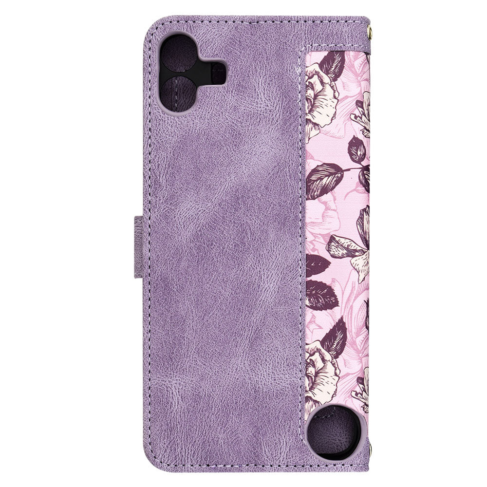 Funda para Nothing CMF Phone 1, Techsuit, FlipCraft, Morado