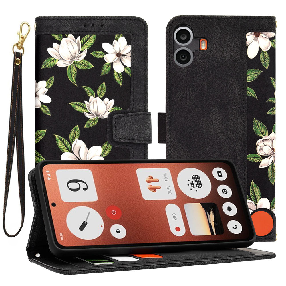 Funda para Nothing CMF Phone 1, Techsuit, FlipCraft, Negra