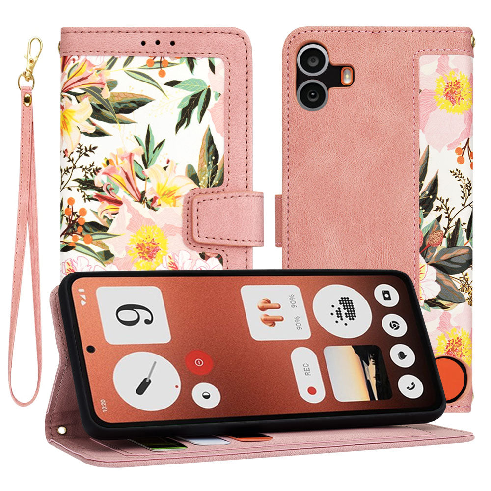Funda para Nothing CMF Phone 1, Techsuit, FlipCraft, Rosa