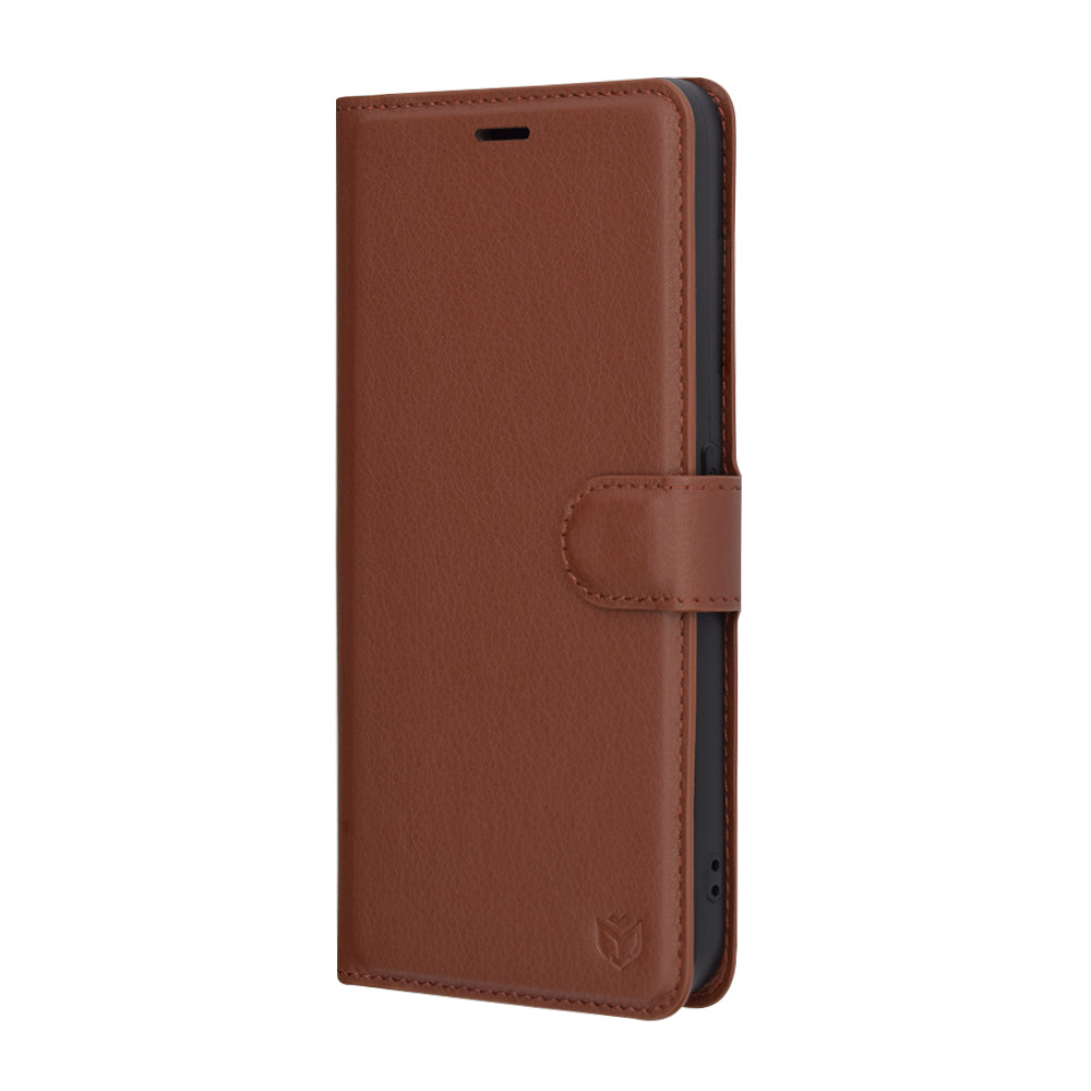 Funda para Nothing CMF Phone 1, Techsuit, Leather Folio, Marrón