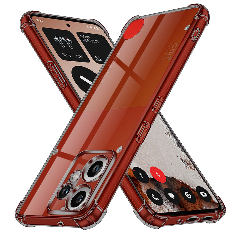 Funda para Nothing CMF Phone 2 Pro, Techsuit, Transparente a prueba de golpes, Ahumado