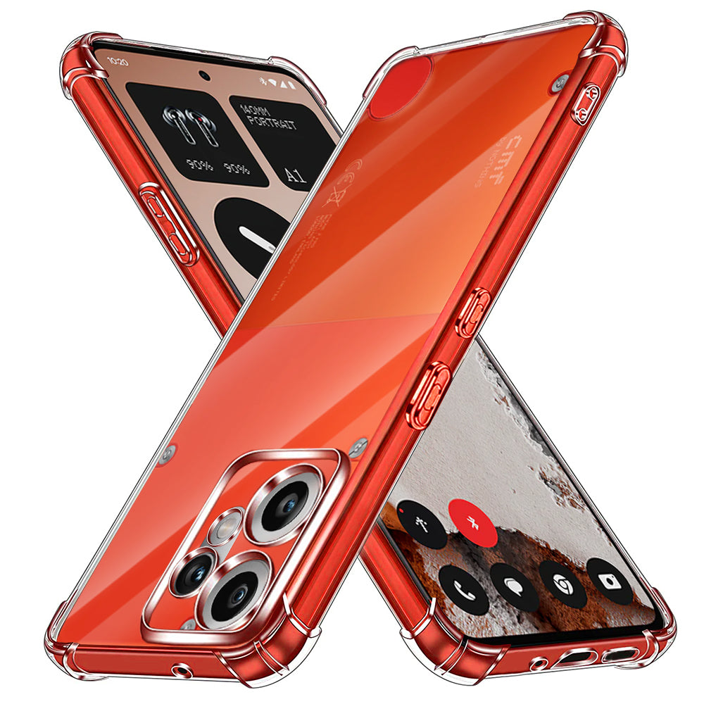 Funda para Nothing CMF Phone 2 Pro, Techsuit, Antigolpes Transparente, Transparente