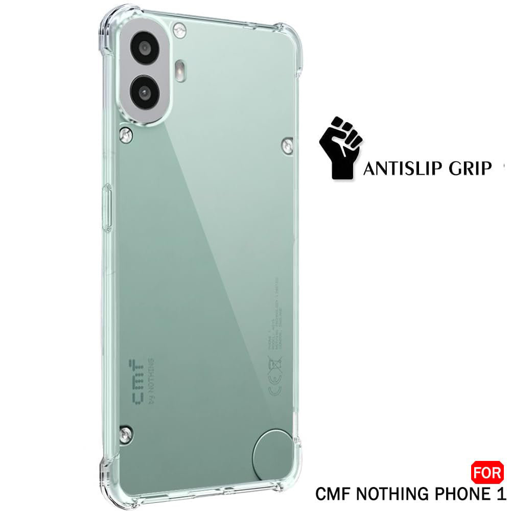 Funda para Nothing CMF Phone 2 Pro, Techsuit, Antigolpes Transparente, Transparente
