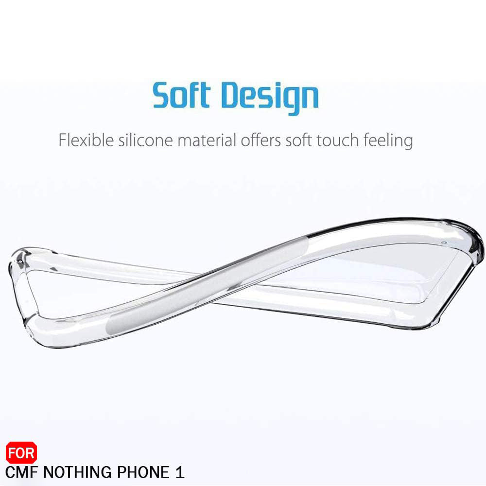 Funda para Nothing CMF Phone 2 Pro, Techsuit, Antigolpes Transparente, Transparente