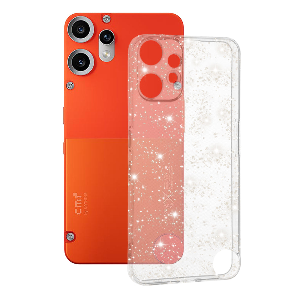 Funda para Nothing CMF Phone 2 Pro, Techsuit, SparkleSkin, Transparente