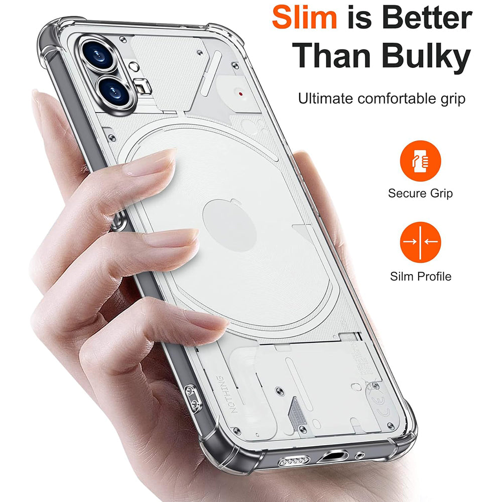 Funda para Nothing Phone (1), Techsuit, Antigolpes Transparente, Transparente
