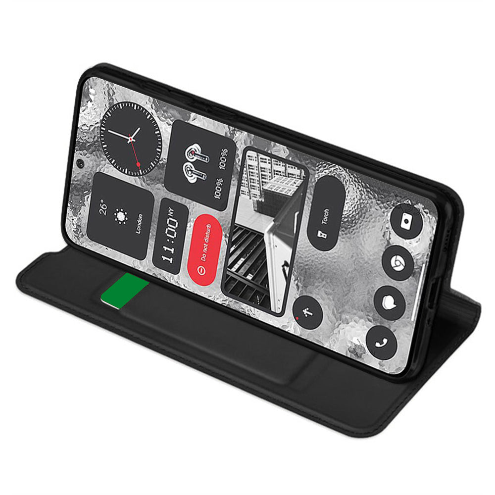 Funda para Nothing Phone (2), Techsuit, Magskin Book, Negra